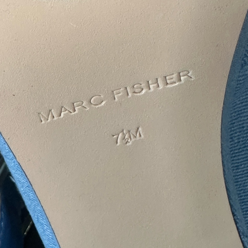🆕Marc Fisher MEDALEN Denim Platform Heels - Picture 11 of 11